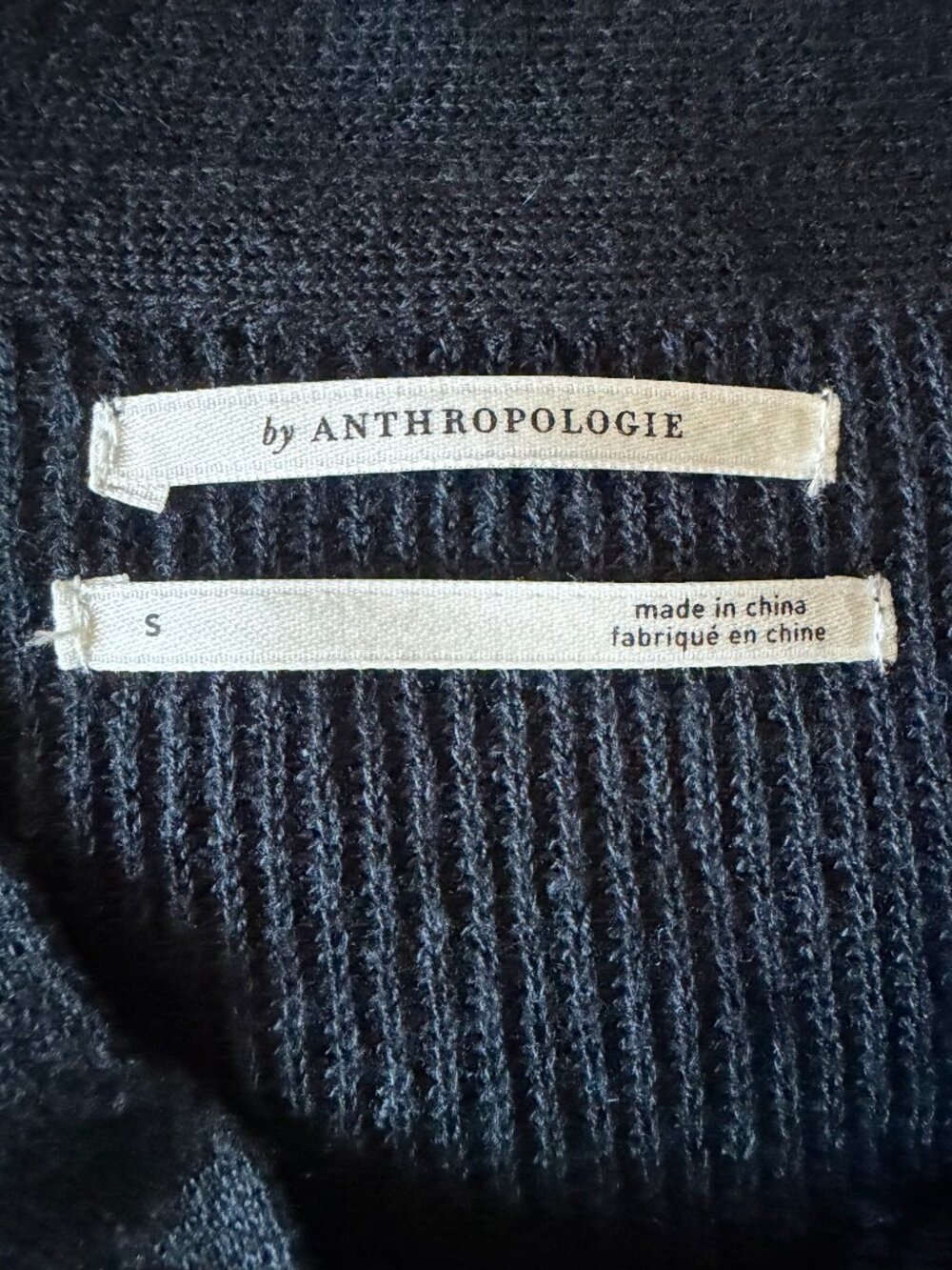 By Anthropologie Black Casual Relaxed Fit Lace Tunic Sweater Small Oversized - Picture 6 of 7
